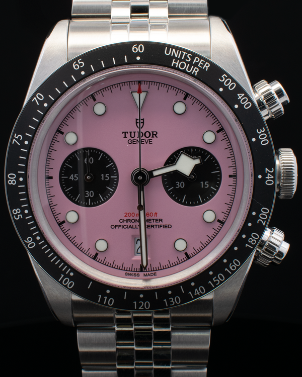 2025 Tudor Black Bay Chrono "Flamingo" 41MM Pink Dial Steel Bracelet (79360N)