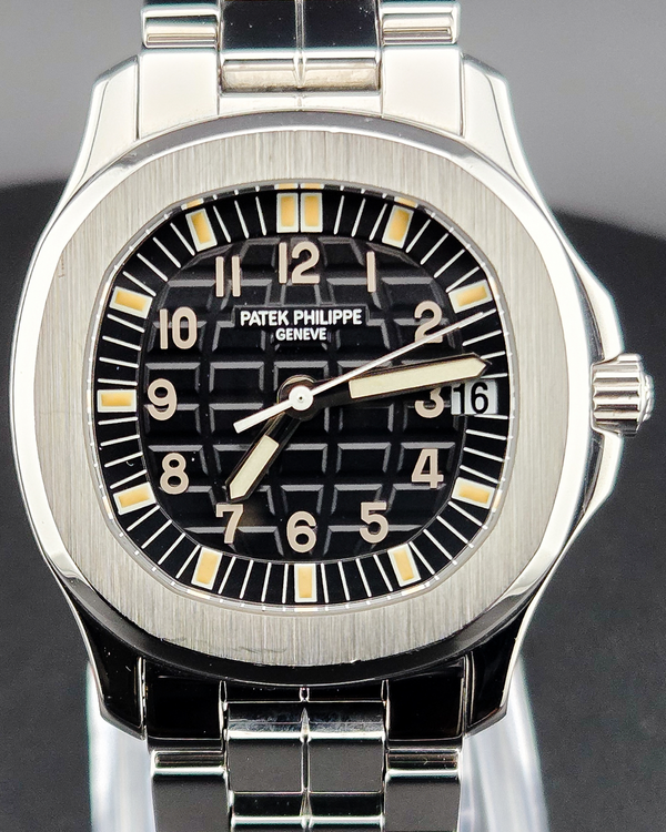 Patek Philippe Aquanaut 36MM Black Dial Steel Bracelet (5066/A1)