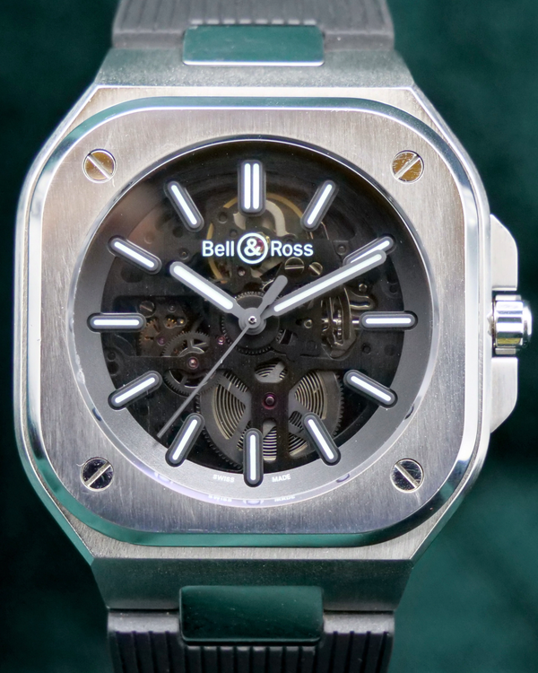 2021 Bell & Ross BR 05 Skeleton Nightlum L.E. 40MM Skeleton Dial Rubber Strap (BR05A-BL-SK-ST/SRB)