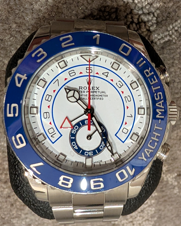Rolex Yacht-Master II 44MM White Dial Oyster Bracelet (116680)