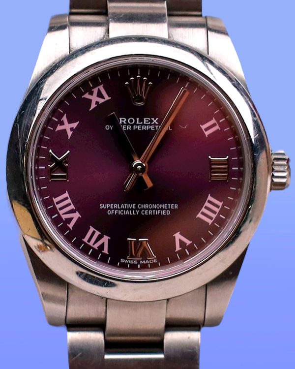 (angie) 2017 Rolex Oyster Perpetual Purple Dial (177200)