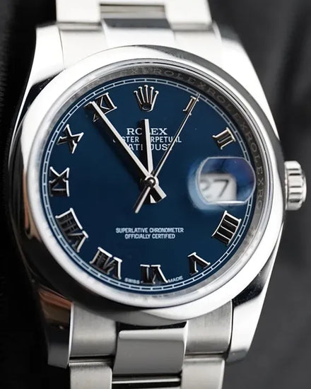 2022 Rolex Datejust 36MM Blue Dial Oyster Bracelet (116200)