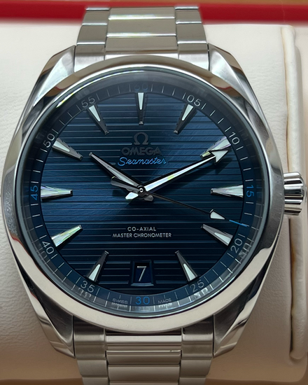 2020 Omega Seamaster Aqua Terra 41MM Blue Dial Steel Bracelet (220.10.41.21.03.001)