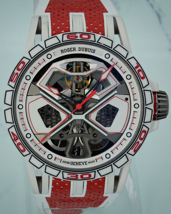 Roger Dubuis Excalibur Spider "Hurricane" L.E. 45MM Skeleton Dial Leather Strap (DBEX1040)