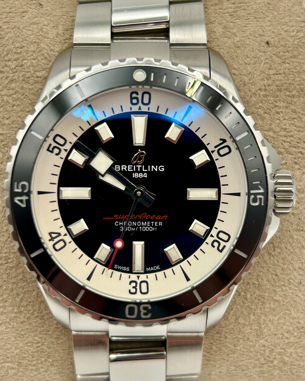 Breitling Superocean 42MM Black Dial Steel Bracelet (A17375211B1A1)