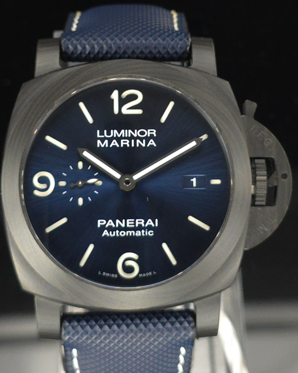 2021 Panerai Luminor Marina Carbotech "Blu Notte" 44MM Blue Dial Rubber Strap (PAM01664)