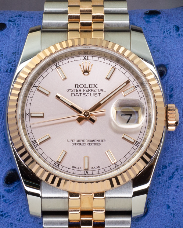 Rolex Datejust 36MM White Dial Two-Tone Jubilee Bracelet (116231)