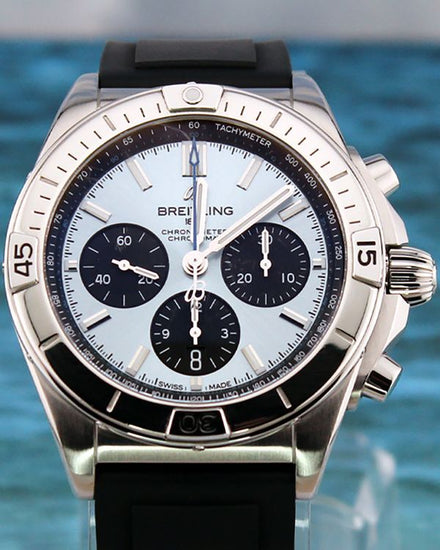 2021 Breitling Chronomat B01 42MM Blue Dial Rubber Strap (PB0134101C1S1)