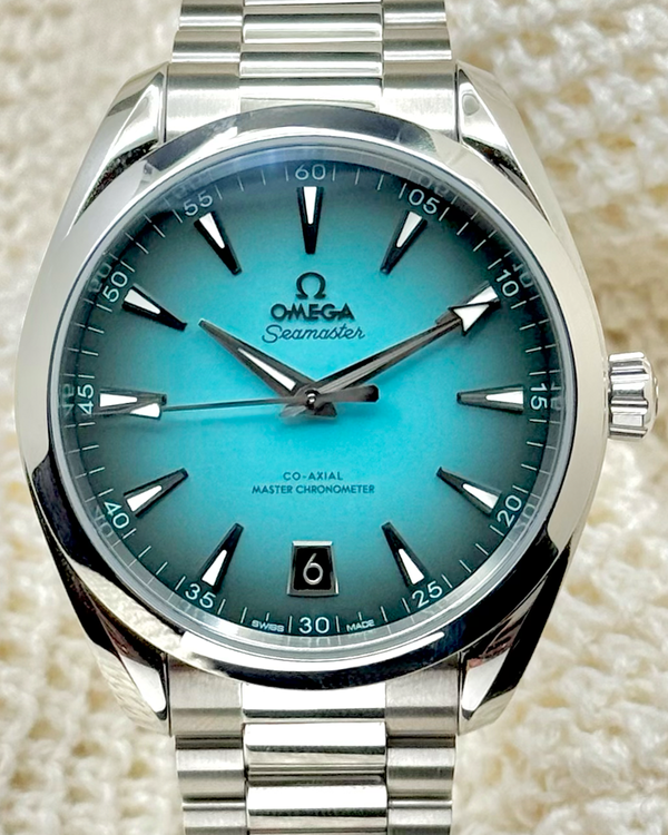 2025 Omega Seamaster Aqua Terra 150M 41MM Turquoise Dial Steel Bracelet (220.10.41.21.03.006)
