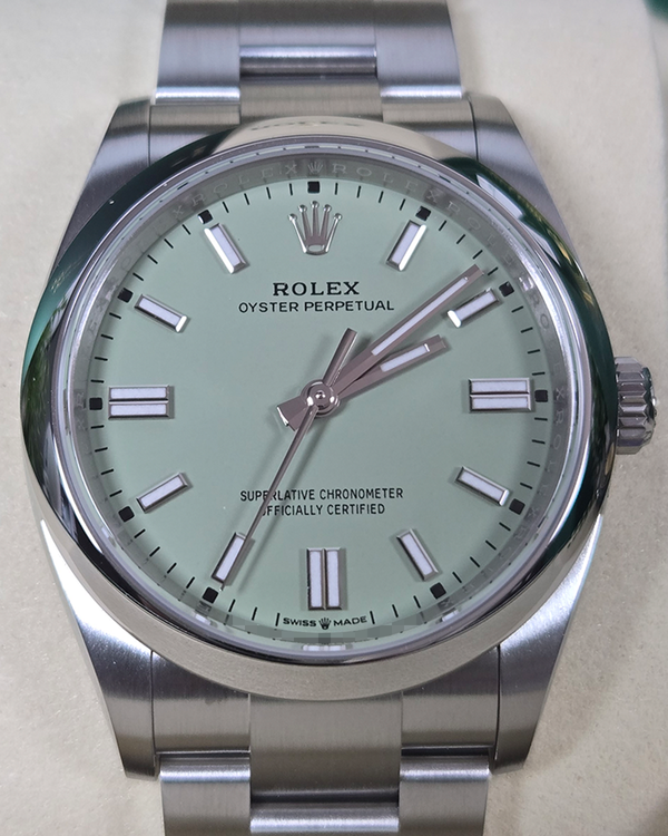 2025 Rolex Oyster Perpetual 36MM Pistachio Dial Oyster Bracelet (126000)