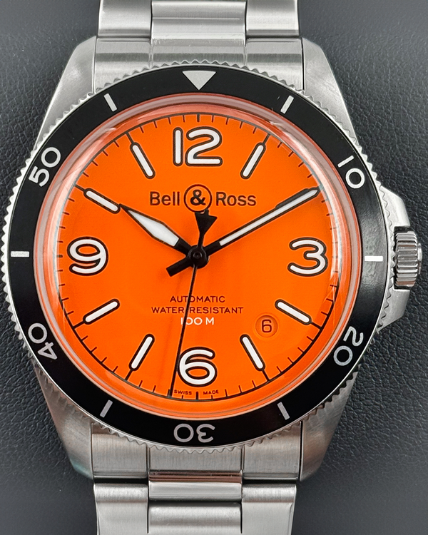(OSCAR) 2023 Bell & Ross BR V2 - 92 L.E. 41MM Orange Dial Steel Bracelet (BRV292-O-ST/SST)