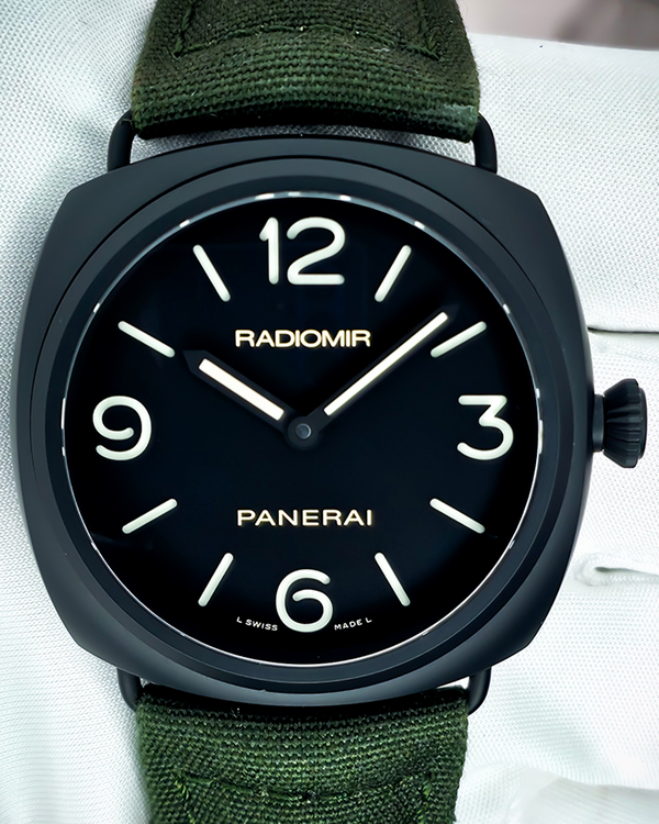 2015 Panerai Radiomir Black Seal Kuwait L.E. 44MM Black Dial Textile Strap (PAM00612)