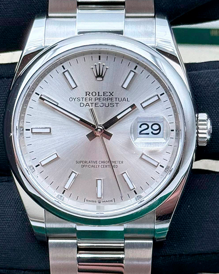 2025 Rolex Datejust 36MM Silver Dial Oyster Bracelet (126200)