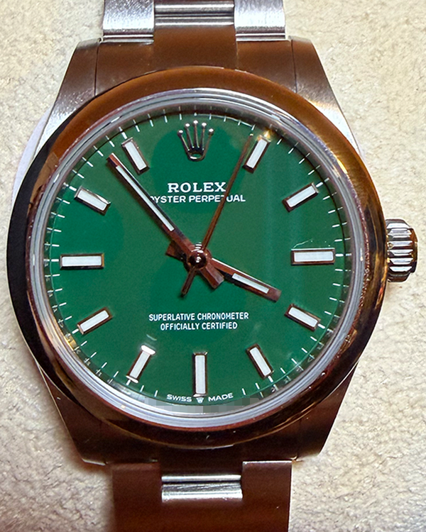 2023 Rolex Oyster Perpetual 31MM Green Dial Oyster Bracelet (277200)