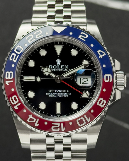 2022 Rolex GMT-Master II "Pepsi" 40MM Black Dial Jubilee Bracelet (126710BLRO)