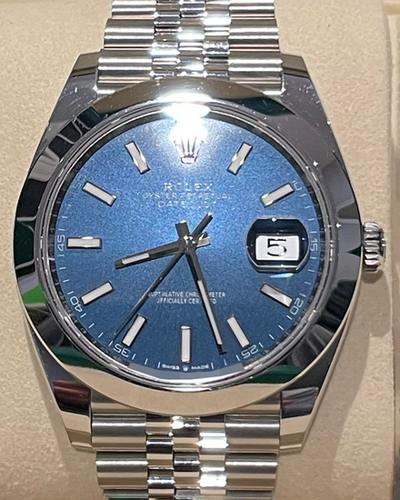 2025 Rolex Datejust 41MM Blue Dial Jubilee Bracelet (126300)