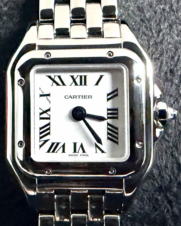 2025 Cartier Panthère De Cartier 25MM Quartz White Dial Steel Bracelet (WSPN0012)
