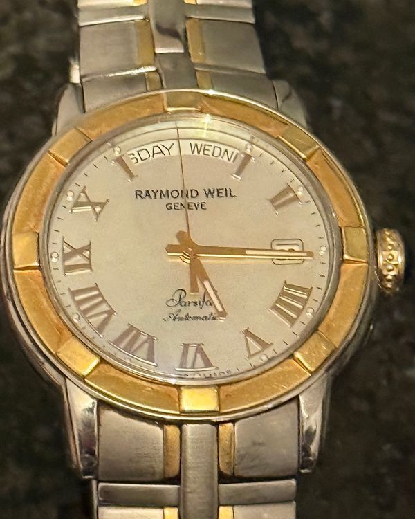 No Reserve - 2023 Raymond Weil Parsifal 39MM Mother of Pearl Dial Two-Tone Bracelet (2844-STG-00908)