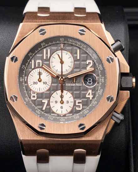 Audemars Piguet Royal Oak Offshore Chronograph 42MM Grey Dial Rubber Strap (26470OR.OO.A125CR.01)