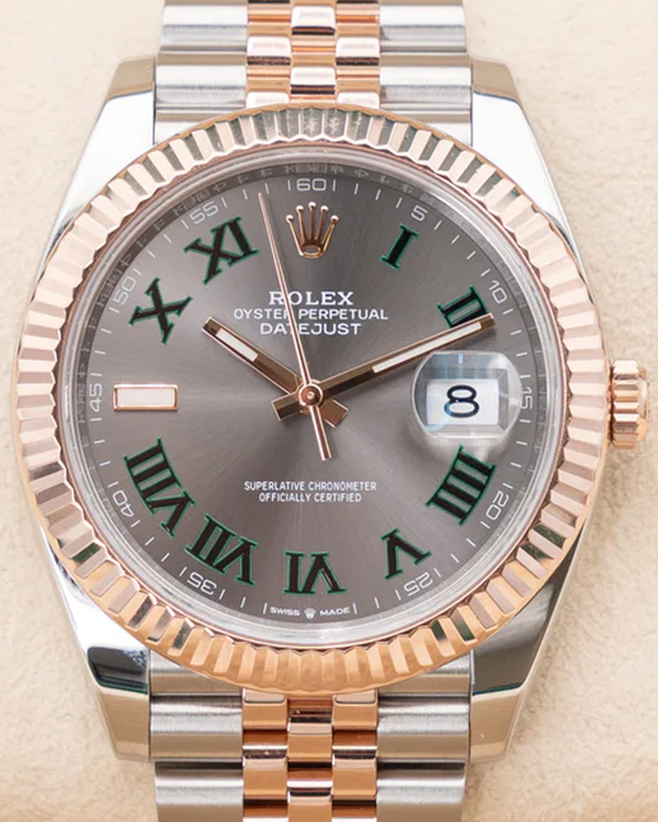 2023 Rolex Datejust "Wimbledon" 41MM Slate Dial Two-Tone Jubilee Bracelet (126331)