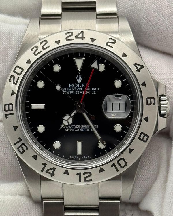 2002 Rolex Explorer II 40MM Black Dial Oyster Bracelet (16570)