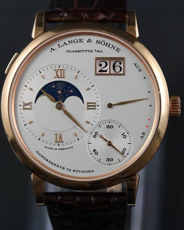 2015 A. Lange & Söhne Grand Lange 1 Moon Phase 41MM Silver Dial Leather Strap (139.032)