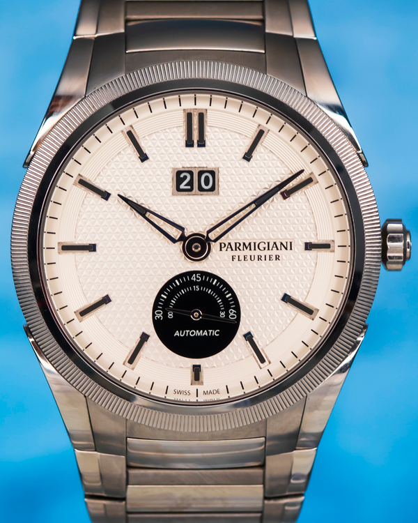 2022 Parmigiani Fleurier Tonda GT 42MM White Dial Steel Bracelet (PFC910-0000141-B00182)