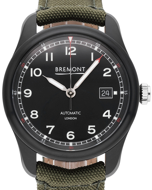 Bremont Airco Mach 1 Jet 40MM Black Dial Textile Strap (AIRCO-M1-JET-R-S)