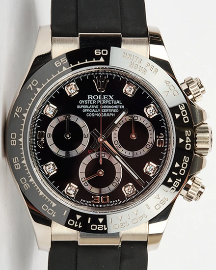 2020 Rolex Cosmograph Daytona 40MM Black Dial Oysterflex Strap (116519LN)