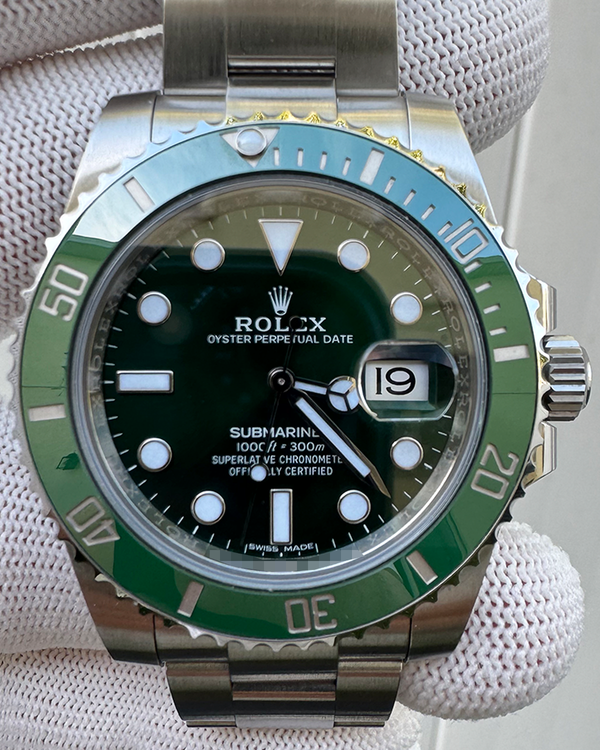 2018 Rolex Submariner Date "Hulk" 40MM Green Dial Oyster Bracelet (116610LV)