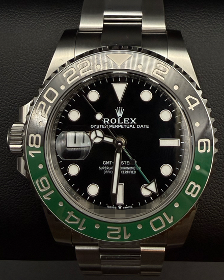 2025 Rolex GMT-Master II "Sprite" 40MM Black Dial Oyster Bracelet (126720VTNR)