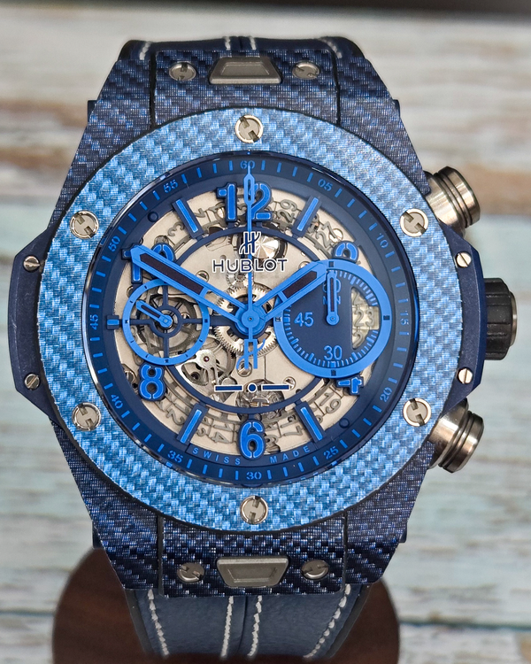 Hublot Big Bang Unico "Italia Independent" L.E. 45MM Skeleton Dial Leather Strap (411.YL.5190.NR.ITI15)