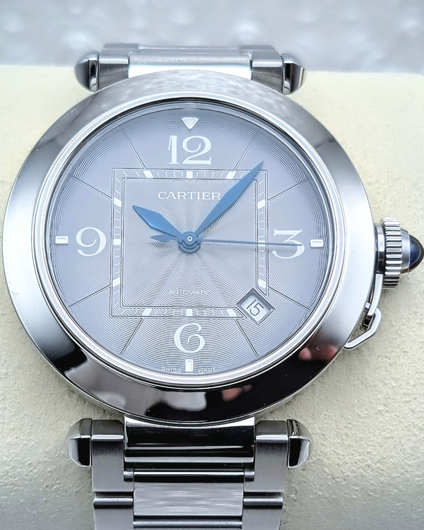 2023 Cartier Pasha De Cartier 41MM Grey Dial Steel Bracelet (WSPA0026)