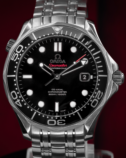 2018 Omega Seamaster Diver 300M 41MM Black Dial Steel Bracelet (212.30.41.20.01.003)