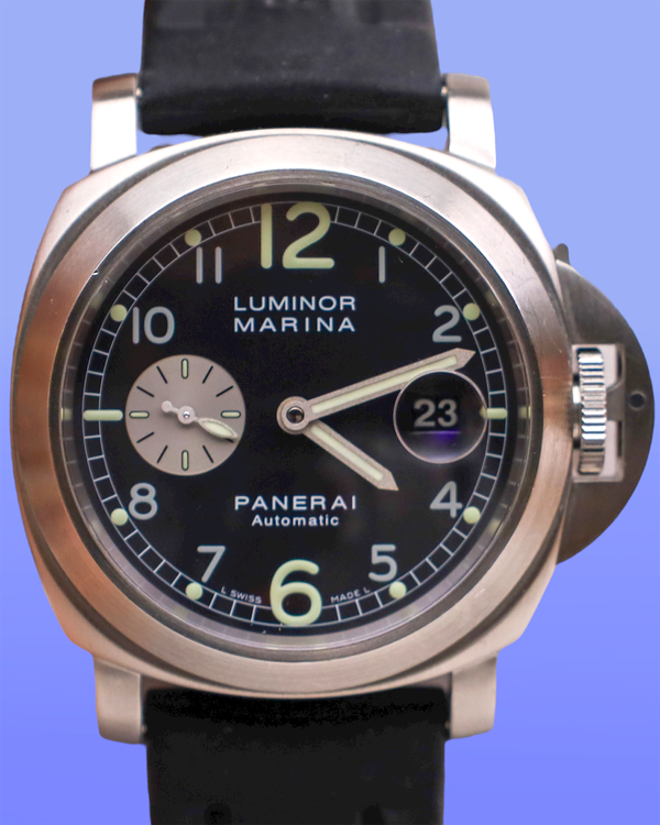 Panerai Luminor Marina 44MM Grey Dial Rubber Strap (PAM00086)