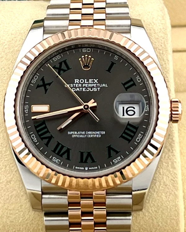 2021 Rolex Datejust "Wimbledon" 41MM Slate Dial Two-Tone Jubilee Bracelet (126331)