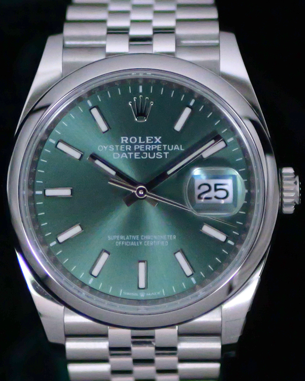 2025 Rolex Datejust 36MM Green Dial Jubilee Bracelet (126200)