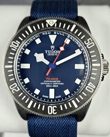 2024 Tudor Pelagos FXD "Alinghi Red Bull Racing" 42MM Blue Dial Textile Strap (25707KN)