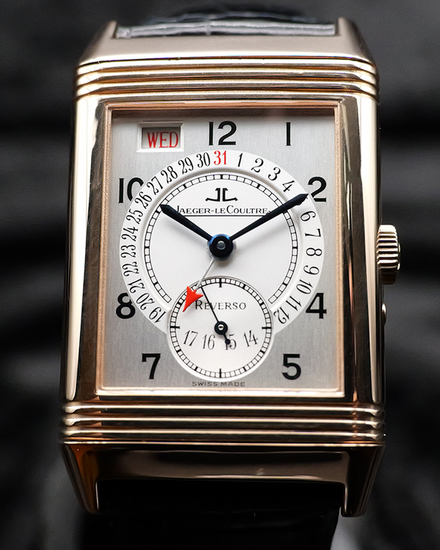 Jaeger-LeCoultre Reverso Grande Taille Calendar Date 26MM Silver Dial Leather Strap (270.2.36)