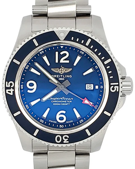 Breitling Superocean 44MM Blue Dial Steel Bracelet (A17367)