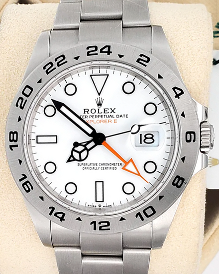 2024 Rolex Explorer II "Polar" 42MM White Dial Oyster Bracelet (226570)
