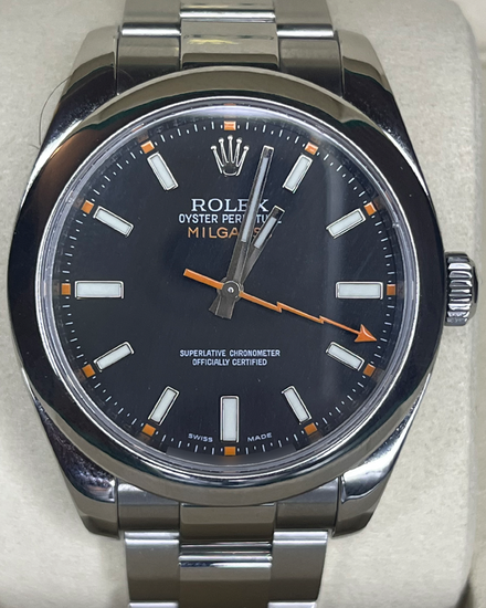 Rolex Milgauss 40MM Black Dial Oyster Bracelet (116400)