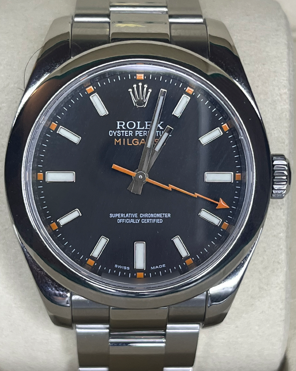 Rolex Milgauss 40MM Black Dial Oyster Bracelet (116400)