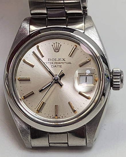1980 Rolex Oyster Perpetual Lady Date 26MM Silver Dial Oyster Bracelet (6916)