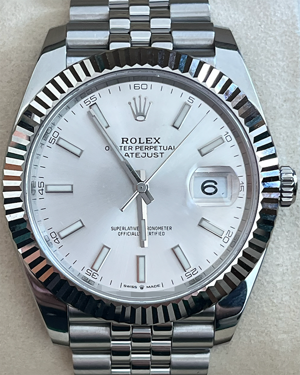 Rolex Datejust 41MM Silver Dial Jubilee Bracelet (126334)