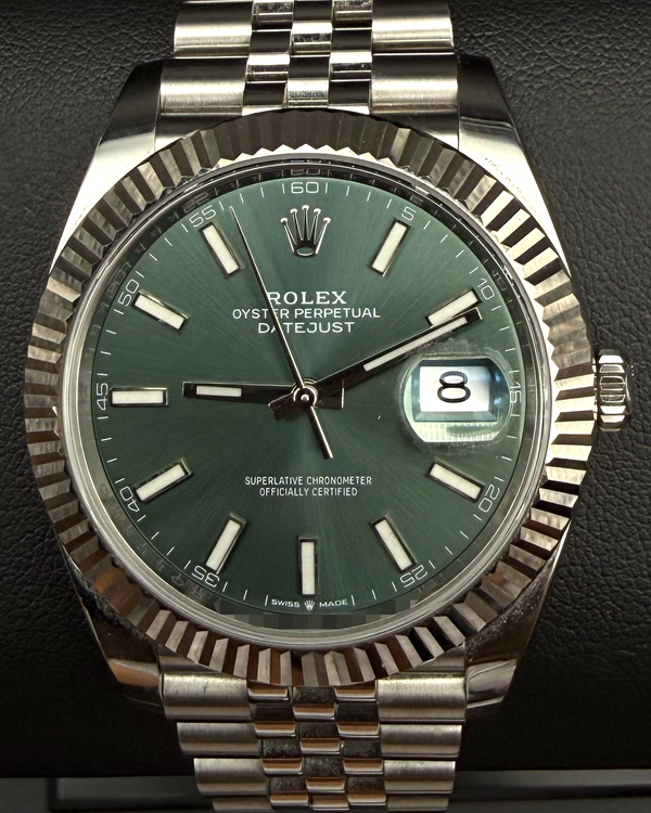 2025 Rolex Datejust 41MM Green Dial Jubilee Bracelet (126334)