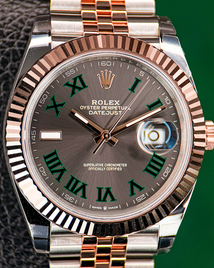 2025 Rolex Datejust "Wimbledon" 41MM Slate Dial Two-Tone Jubilee Bracelet (126331)