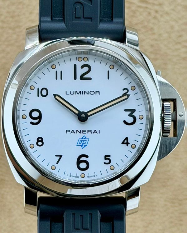 2018 Panerai Luminor Base Logo 44MM White Dial Rubber Strap (PAM00630)