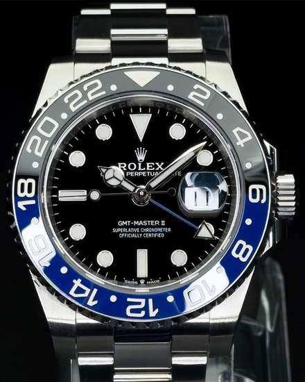 2021 Rolex GMT-Master II "Batman" 40MM Black Dial Oyster Bracelet (126710BLNR)