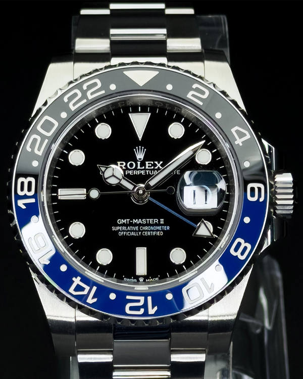 2021 Rolex GMT-Master II "Batman" 40MM Black Dial Oyster Bracelet (126710BLNR)